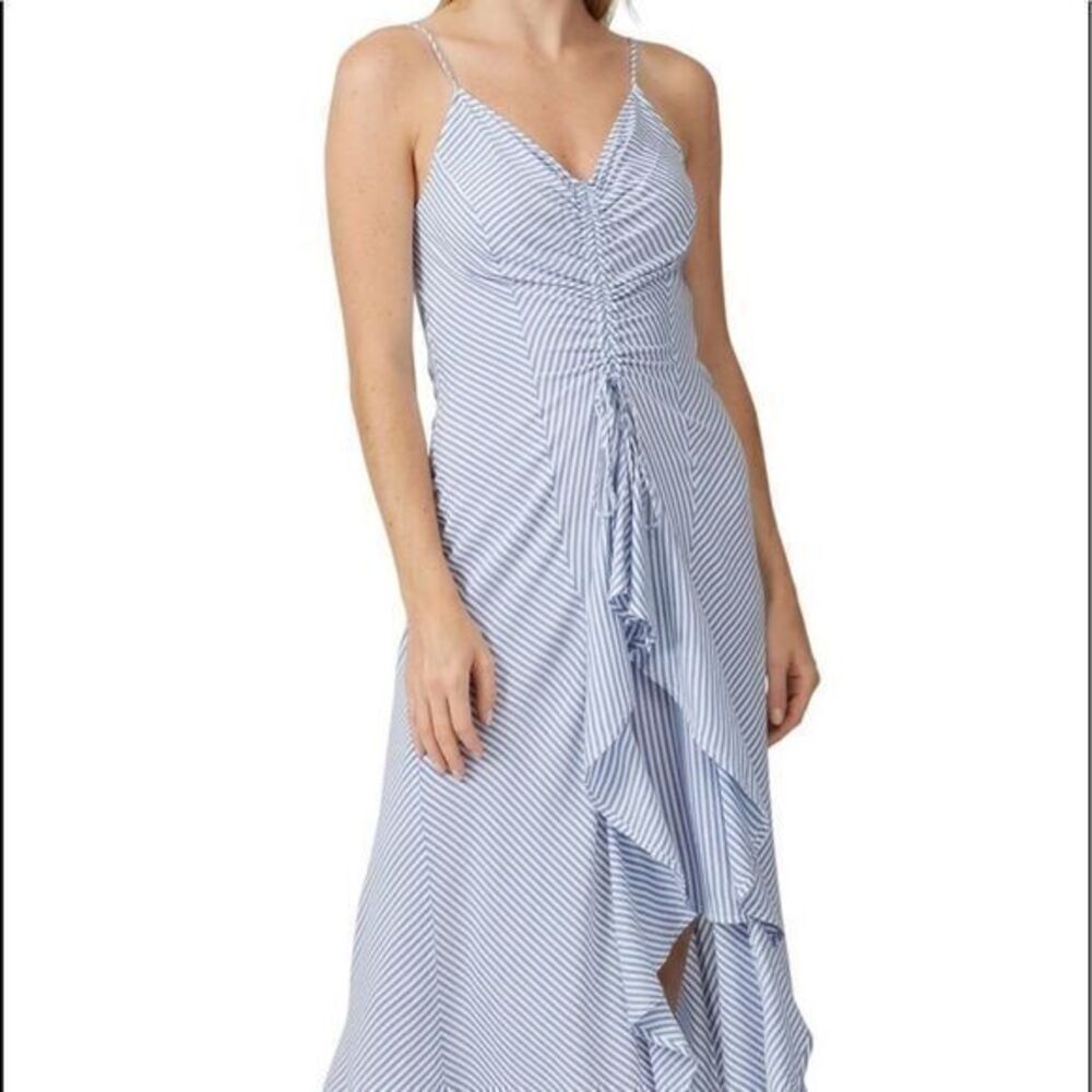 Current Elliot blue dress oceana midi stri…
